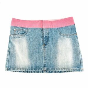 Alice and Olivia Denim Mini Skirt Size 2